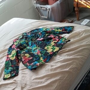 Erin London Black and Blue Puffer Jacket